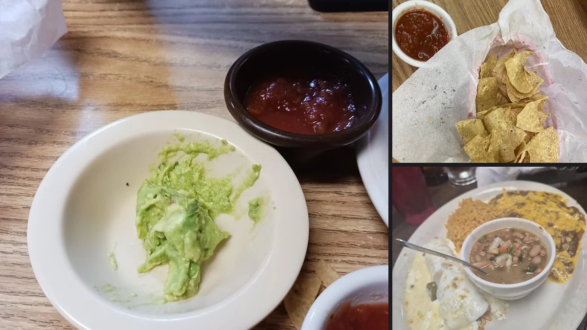 Casual restaurant interior with simple seating.